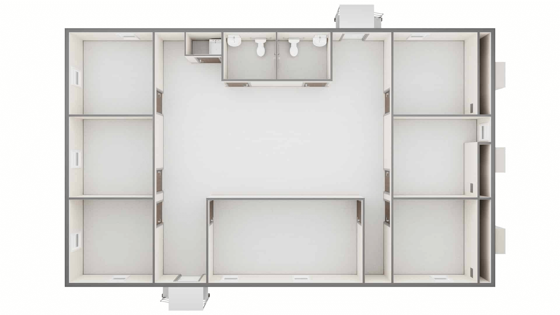 plan with modular walls