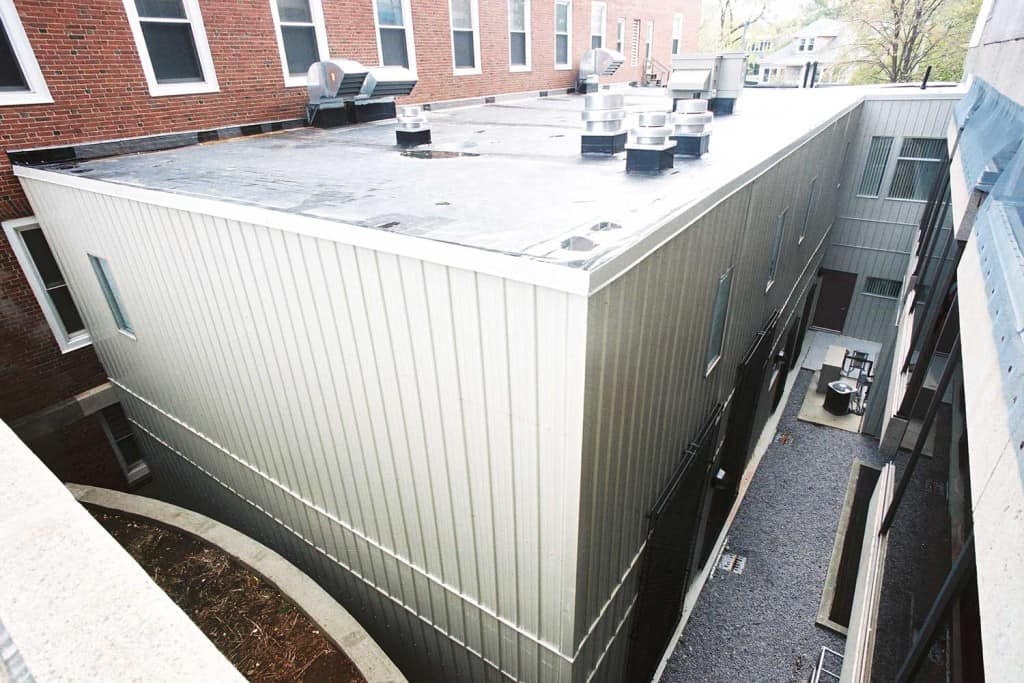 modular hospital building in Cambridge